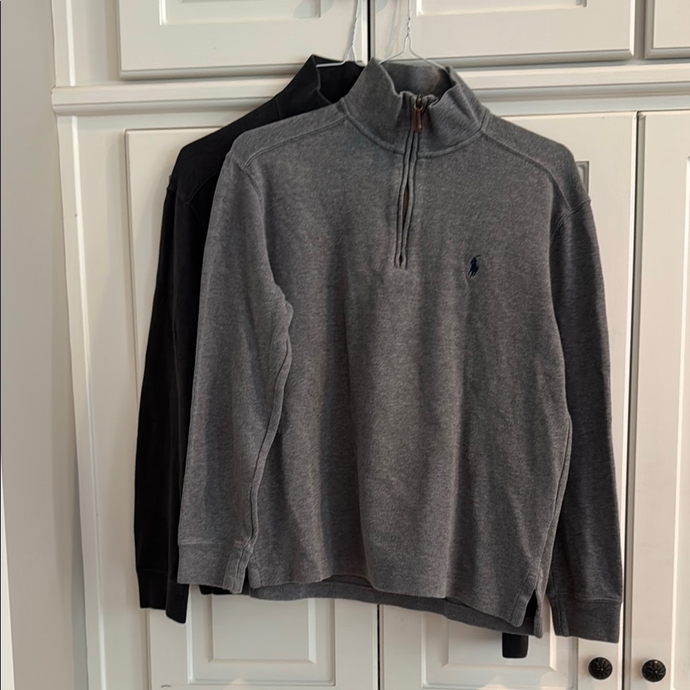 (2) Polo by Ralph Lauren 1/4 zips AS and AM